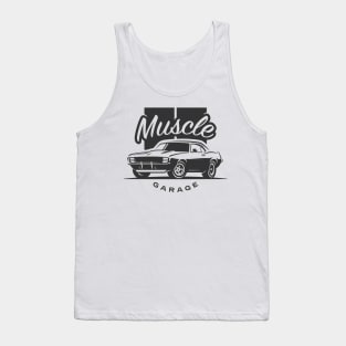 Muscle garage with Camaro 69 Tank Top